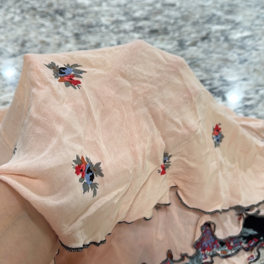 Free People Black and Pink Floral Mini Dress - Picture 13 of 13